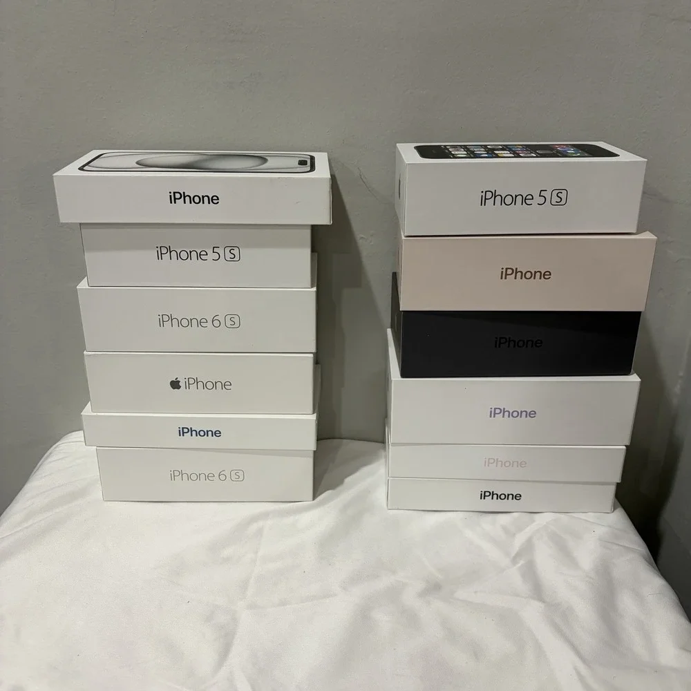 Lot Of 12 iPhone Empty Boxes Mixed No Accessories 5s 8 11 14 15‎ 6s 6 13